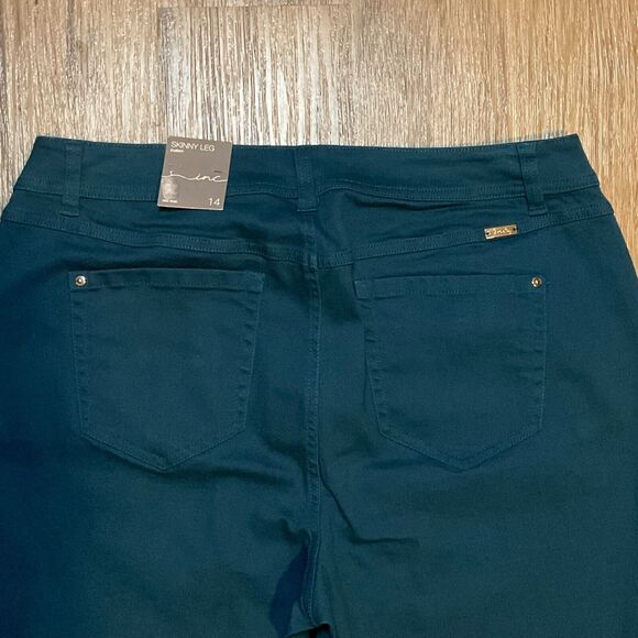NWT INC International Concepts Jeans Womens Skinny Leg Curvy Fit Stretch Size 14 - Picture 6 of 10